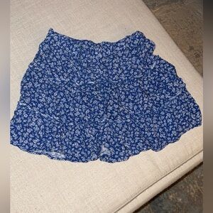 Marshalls Blue Floral Mini Skirt